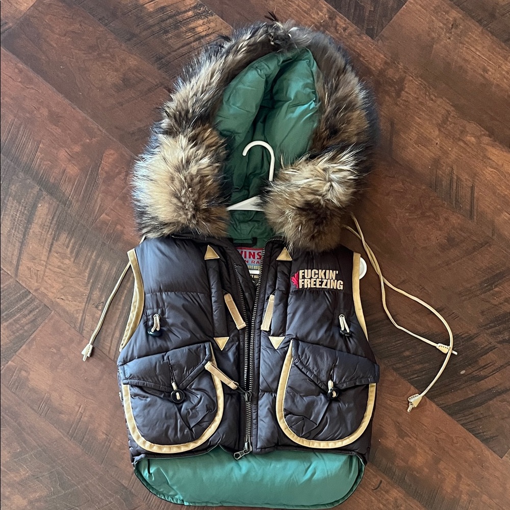“Fucking Freezing” Runway Vest- one of a kind